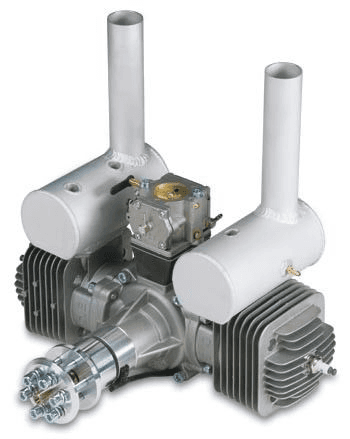 DLE-170 Twin Gasoline Engine — view 1