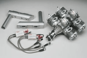 DLE-222 Flat Four Gasoline Engine — view 2