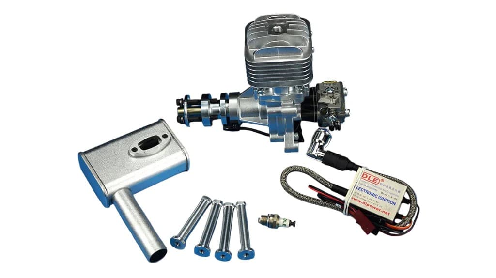DLE 30 30cc Gas Engine with Electronic Ignition & Muffler — view 1