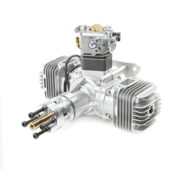 DLE-40 40cc Twin Gas Engine with Electronic Ignition and Muffler