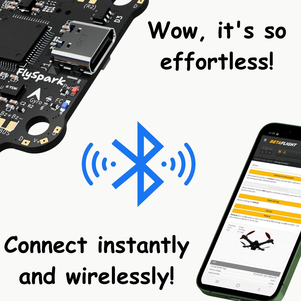 FlySpark F4 V1 Flight Controller — view 2