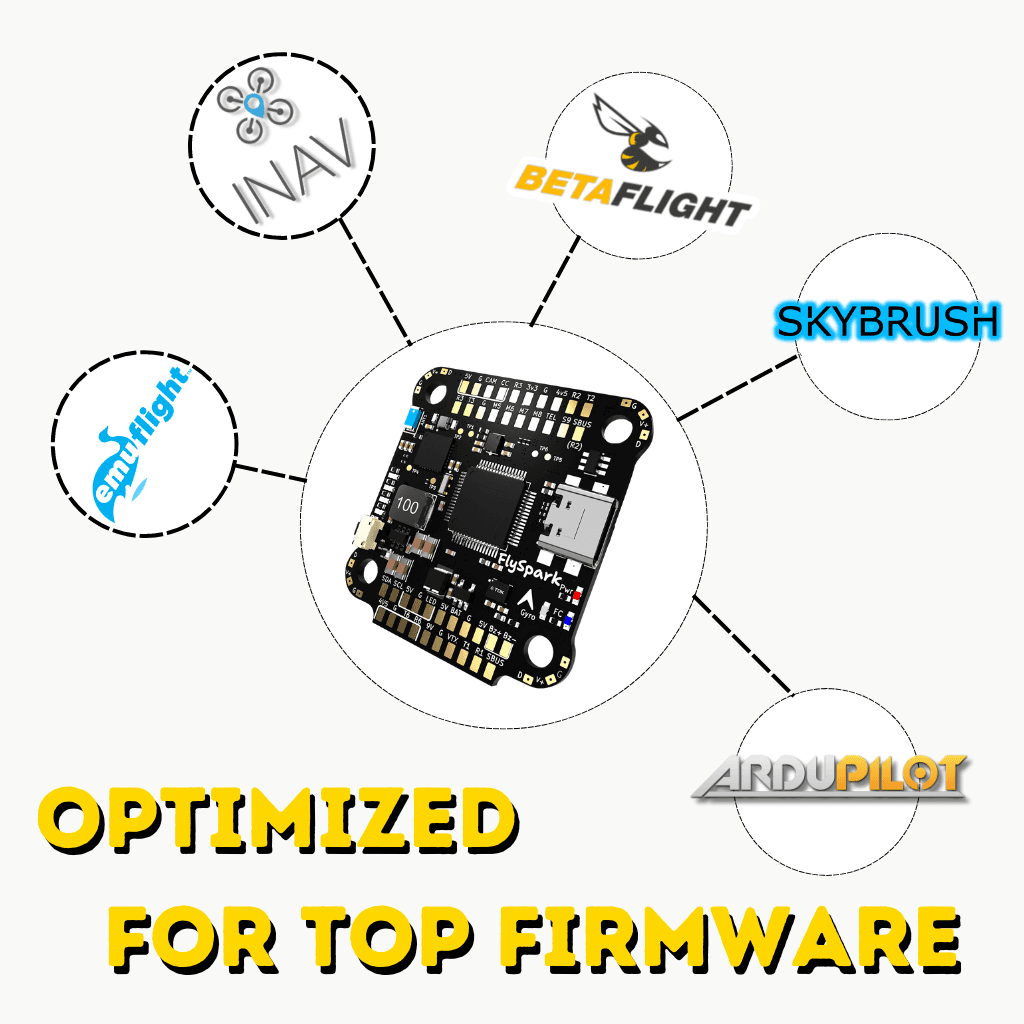 FlySpark F4 V1 Flight Controller — view 7