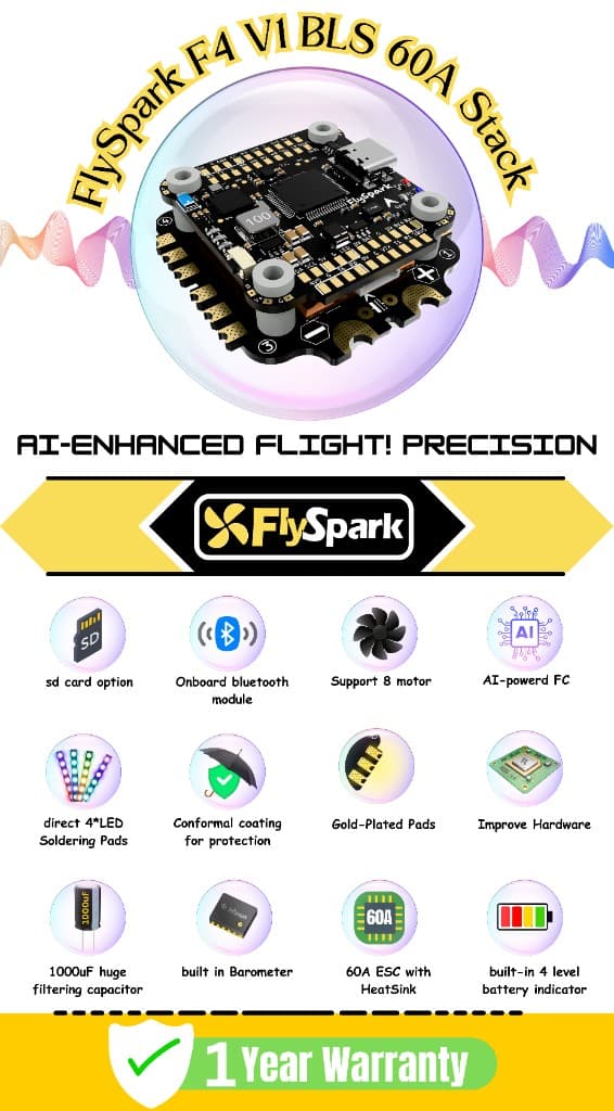 FlySpark F4 V1 Flight Controller — view 9