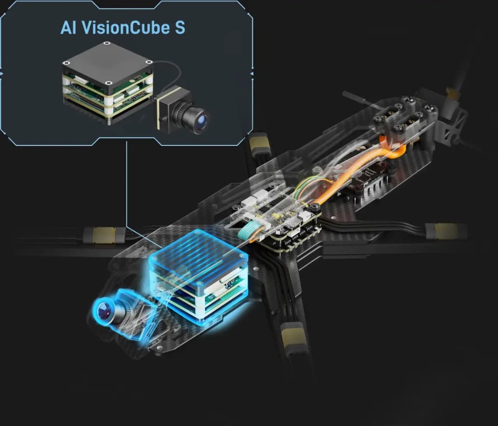 FlySpark AI Vision FlyCube S - Scout AI Visual Tracking Module | Short-Focus Visible Camera | 450m Vehicle Recognition — view 2