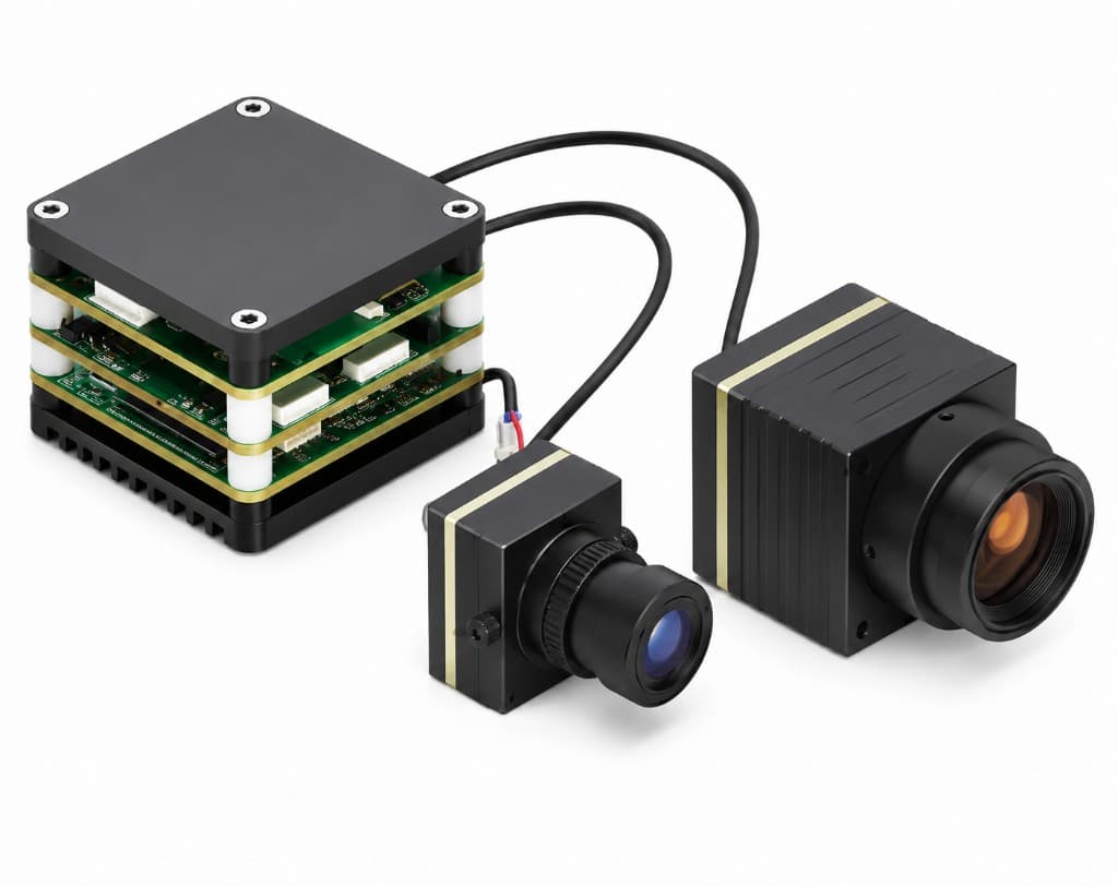 FlySpark AI Vision FlyCube ST - Scout Thermal AI Visual Tracking Module | Short-Focus Visible Camera + 384 Thermal Imaging