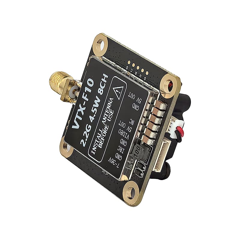 FlySpark 2.2G Long-Range FPV VTX-F10 | 4.5W Analog Video Transmitter Module | 2000MHz–2200MHz — view 2