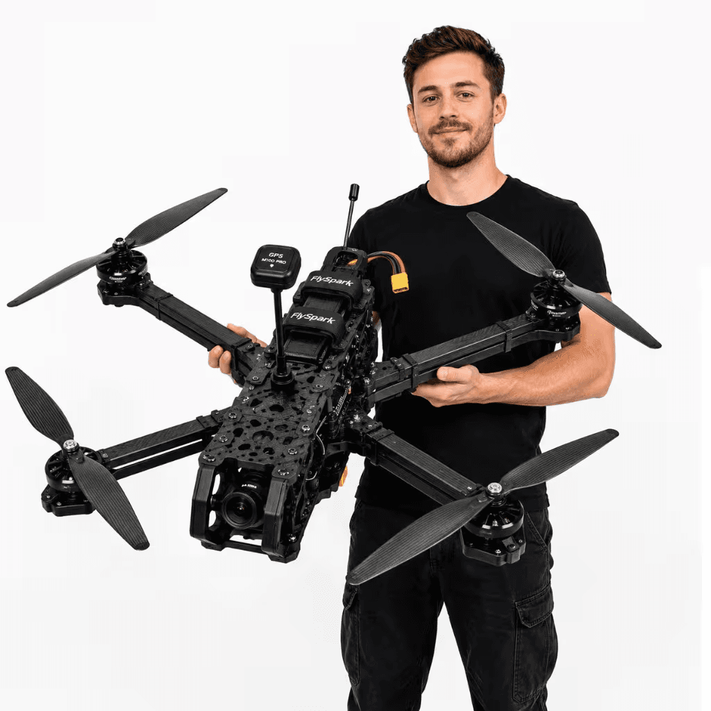 FlySpark 24-Inch Heavy-Lift FPV Drone | 1000mm Wheelbase, 15kg Rated Load, 12S Power, 5.8G 2.5W VTX & ELRS915 Control — view 1