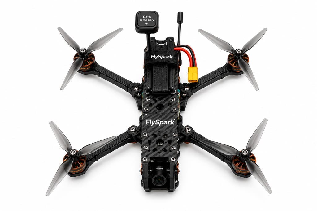 FlySpark 5 Inch Long-Range FPV Drone | 6S 5000mAh GPS FPV Quad with 2.5W VTX & ELRS 6KM Control Link — view 3