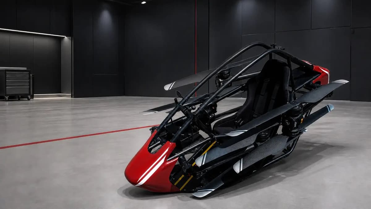 FlySpark AL-80 / AL-120 Single-Seat eVTOL Aircraft | Electric VTOL Personal Aerial Vehicle, Foldable Manned Multirotor, 80/120kg Pilot Load, 50–60km/h Cruise, 90km/h Max, 10–15min Mission & Direct Onboard Control — view 5