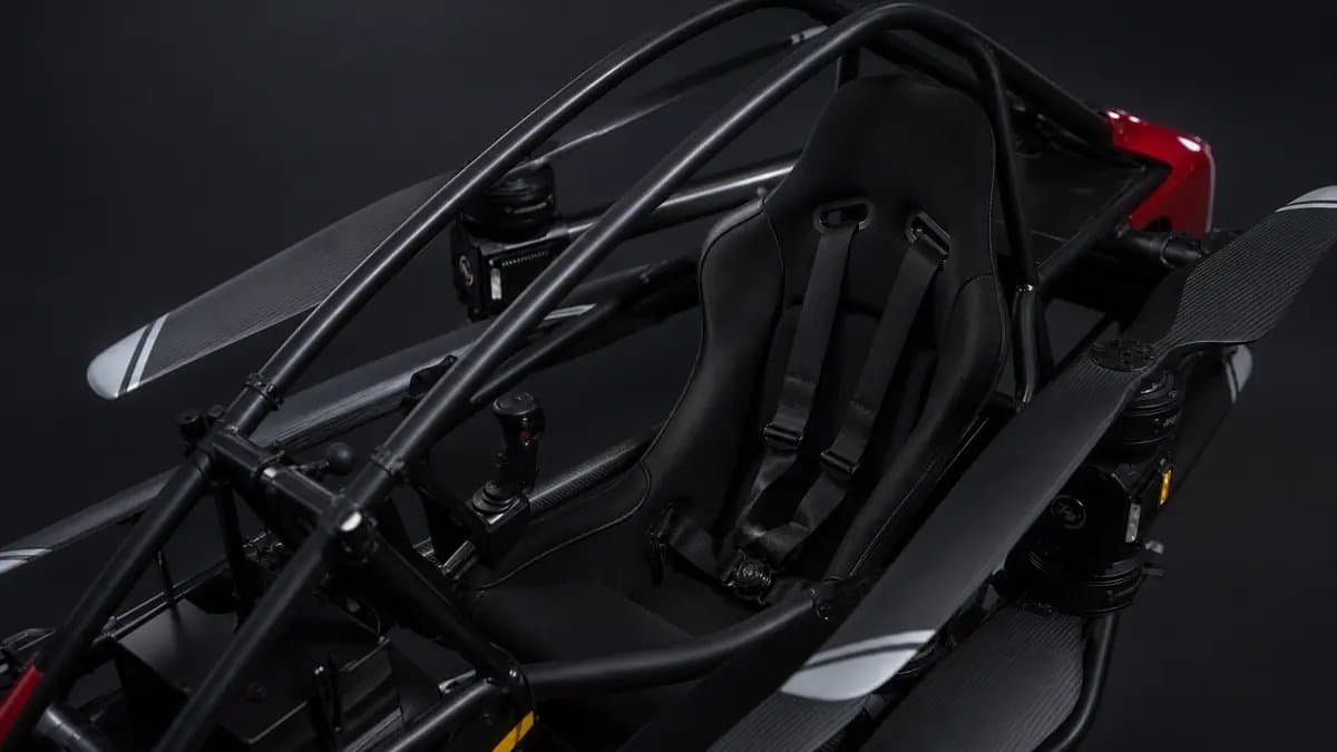 FlySpark AL-80 / AL-120 Single-Seat eVTOL Aircraft | Electric VTOL Personal Aerial Vehicle, Foldable Manned Multirotor, 80/120kg Pilot Load, 50–60km/h Cruise, 90km/h Max, 10–15min Mission & Direct Onboard Control — view 6