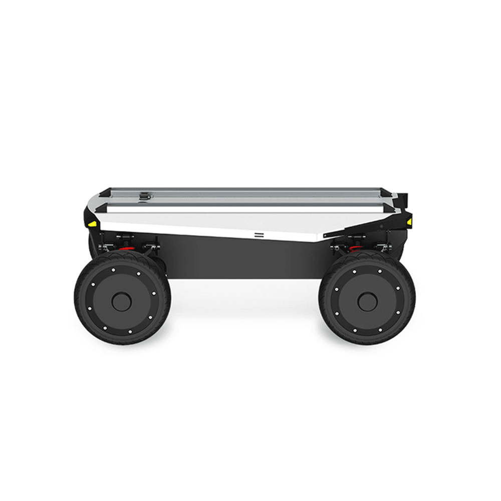 FlySpark AM600 Ackermann-Steering Wheeled UGV Robot Chassis | 50kg Payload, 9.7km/h, 60km Range, Independent Suspension, IP44 & CAN 2.0B ROS1/ROS2 SDK — view 5