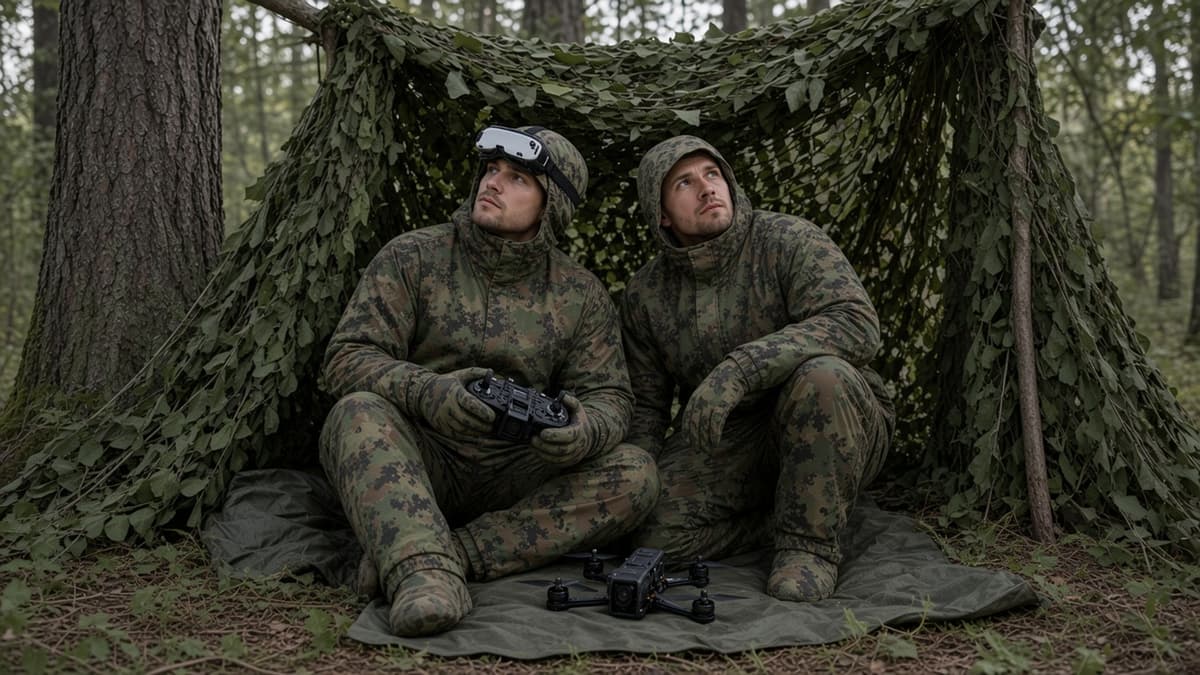 FlySpark Anti-Thermal Camouflage Suit | Anti-Infrared, Anti-Drone Thermal Imaging Concealment Suit – Snow & Woodland Green Camo Jacket, Trousers, Mittens & Overboots, Waterproof, XS–2XL — view 8