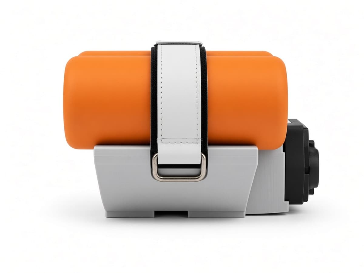 FlySpark 60ZD2 Dual-Channel Drone Payload Dropper | 2 × Ø60 mm-Class Cylindrical Payloads, CRSF (Crossfire / ELRS) Control, 5V, 233 × 65 × 46mm, approx. 200g & Strap or Quick-Release Mount — view 3