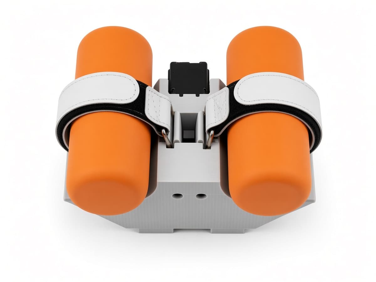 FlySpark 60ZD2 Dual-Channel Drone Payload Dropper | 2 × Ø60 mm-Class Cylindrical Payloads, CRSF (Crossfire / ELRS) Control, 5V, 233 × 65 × 46mm, approx. 200g & Strap or Quick-Release Mount — view 4