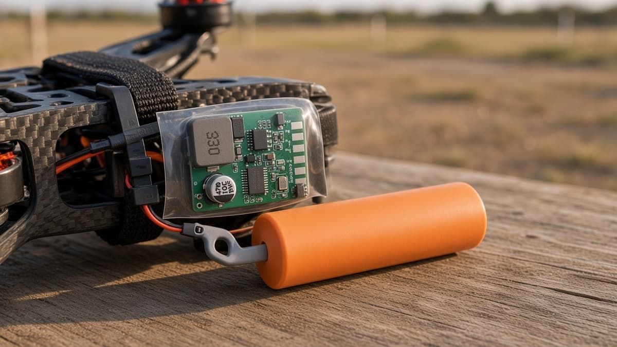 FlySpark ELRS-to-PWM Output Module for Drone Payload Release | ELRS Receiver to PWM Servo Converter, CRSF Input, Built-in 5 V Step-Down, Standard Servo Drive & Compact Footprint — view 5
