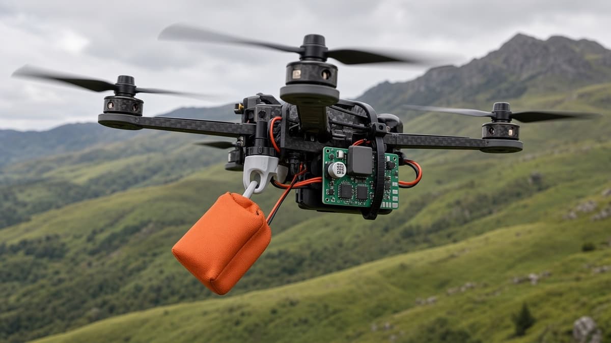 FlySpark ELRS-to-PWM Output Module for Drone Payload Release | ELRS Receiver to PWM Servo Converter, CRSF Input, Built-in 5 V Step-Down, Standard Servo Drive & Compact Footprint — view 6