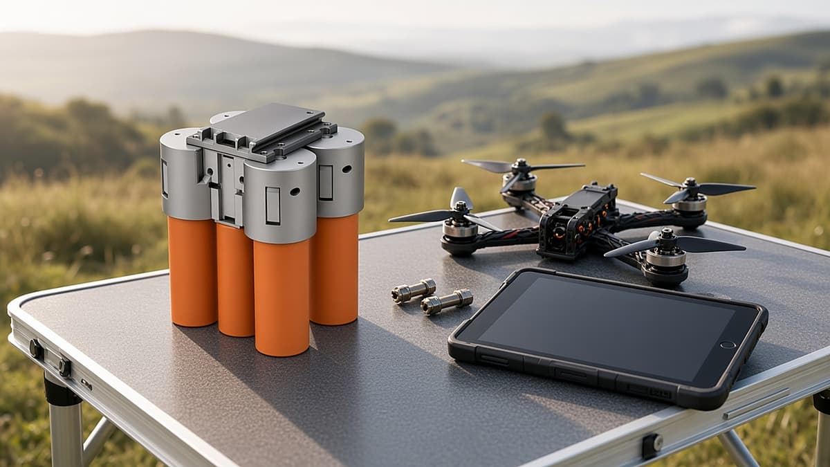 FlySpark LD35 Multi-Channel Hanging Drone Payload Dropper | 2/4/6/8-Channel Parallel Release, 35 mm-Class Cylindrical Payloads, Quick-Release Plate, PWM / Remote Trigger, 5 V & Single or Half-Load Salvo — view 10