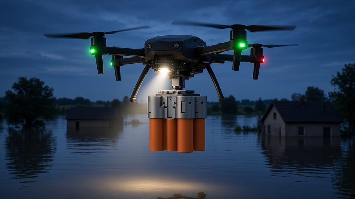 FlySpark LD35 Multi-Channel Hanging Drone Payload Dropper | 2/4/6/8-Channel Parallel Release, 35 mm-Class Cylindrical Payloads, Quick-Release Plate, PWM / Remote Trigger, 5 V & Single or Half-Load Salvo — view 12
