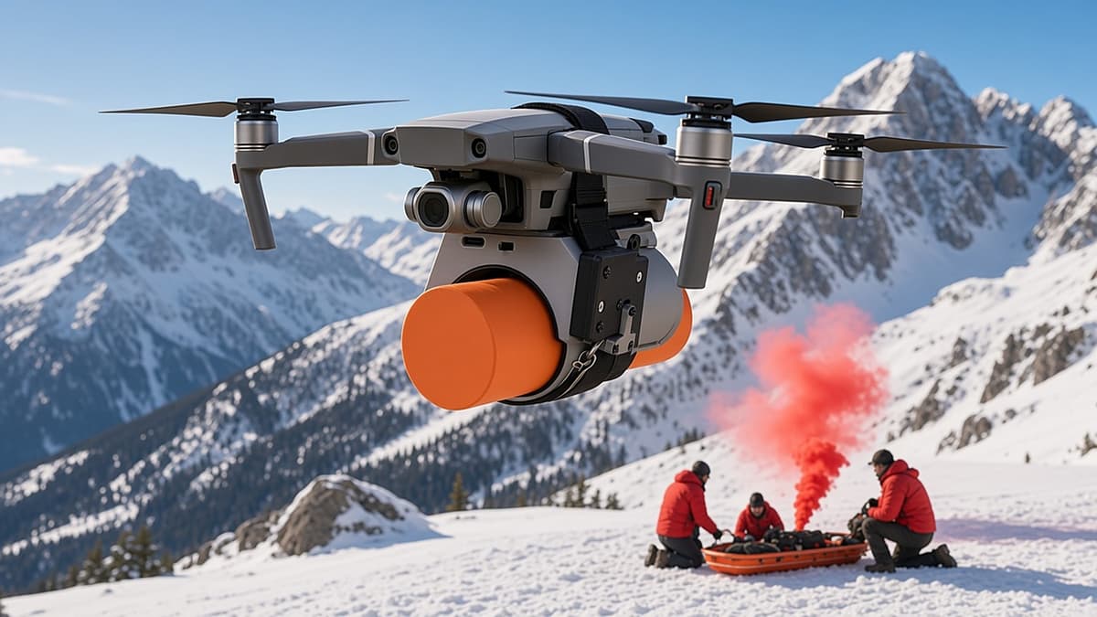 FlySpark M18ZD1 Single-Channel Drone Smoke Canister Dropper | M18-Class Canister, 48×48×88mm, 5V, PWM / Light-Sensor Trigger, DJI Air & Mavic & Quick-Release Versions — view 11