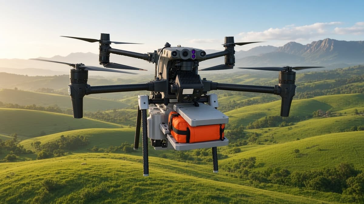 FlySpark Drone Payload Quick-Release Mount Series | Aircraft-Side Dropper Mount, XTS-D-V1 20 g ≤1 kg, Medium 55 g ≤4 kg & DJI M30T / M300 / M350 Light-Sensor & PSDK Versions — view 11