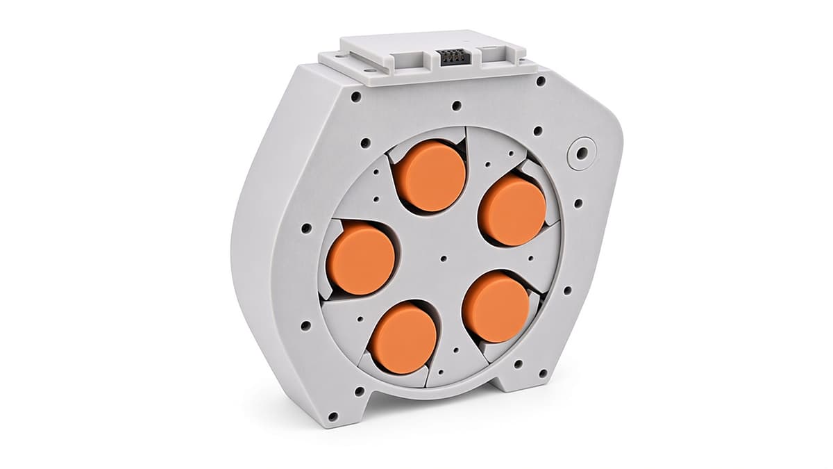 FlySpark RD5-35 5-Position Revolver Drone Payload Dropper | 35 mm-Class Cylindrical Payloads, Rotary Release, PWM Trigger, 5 V, Approx. 300 g & Quick-Release Plate — view 4