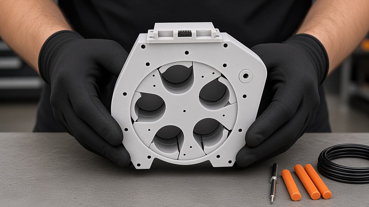 FlySpark RD5-35 5-Position Revolver Drone Payload Dropper | 35 mm-Class Cylindrical Payloads, Rotary Release, PWM Trigger, 5 V, Approx. 300 g & Quick-Release Plate — view 5