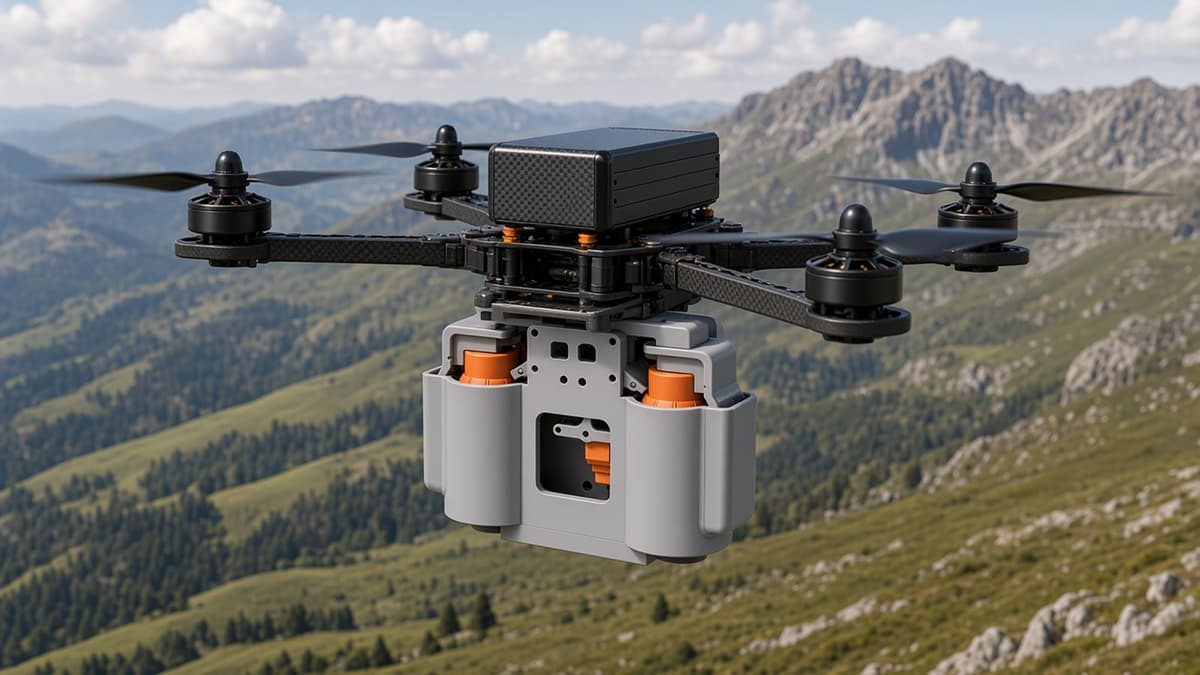 FlySpark SDA Dual-Lock Multi-Channel Drone Payload Dropper | 2/4/6/8 Channels, Dual Safety Lock, Quick-Release Plate, 5 V, CRSF / PWM / Light-Sensor Trigger & 200–900 g — view 6