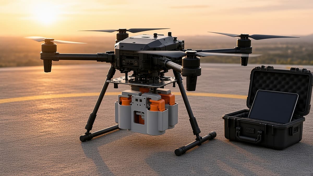 FlySpark SDA Dual-Lock Multi-Channel Drone Payload Dropper | 2/4/6/8 Channels, Dual Safety Lock, Quick-Release Plate, 5 V, CRSF / PWM / Light-Sensor Trigger & 200–900 g — view 9