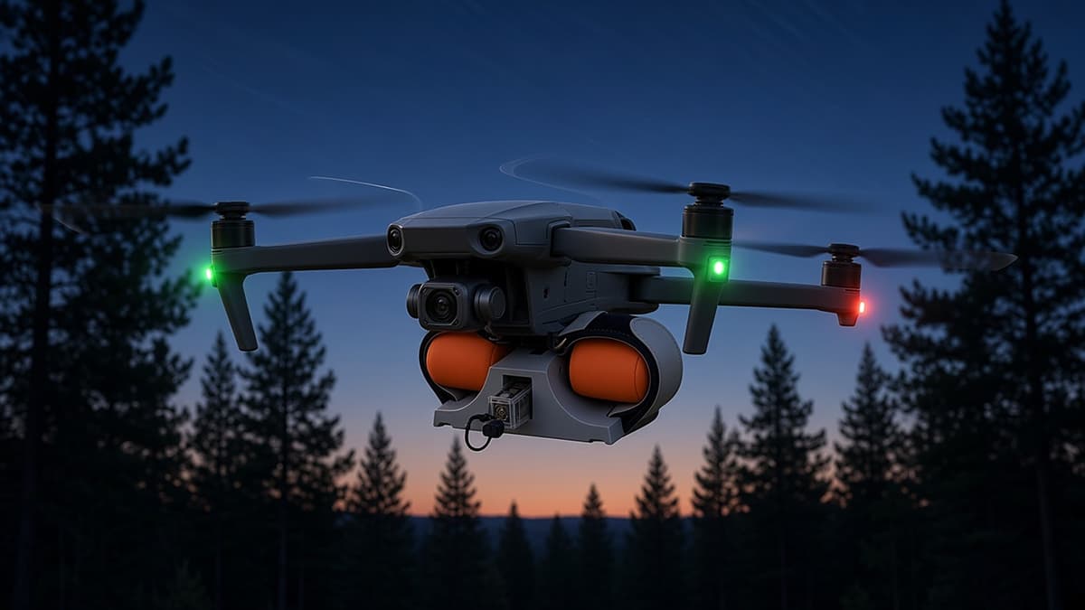 FlySpark ZD2-V3 Dual-Channel Drone Payload Dropper | Independent 2-Channel Release, DJI Mavic/Air Light-Sensor, PWM & Quick-Release Versions, 90×34×48mm, 5V & 56–75g — view 12
