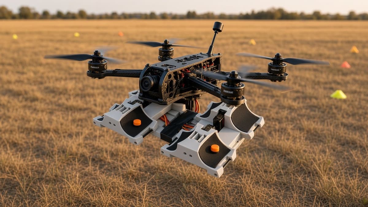 FlySpark ZD8 8-Channel Drone Payload Dropper | 8 Independent Release Channels, CRSF / ELRS Control, 7–28 V, 225×130×48 mm, approx. 350 g & Quick-Release Option — view 2