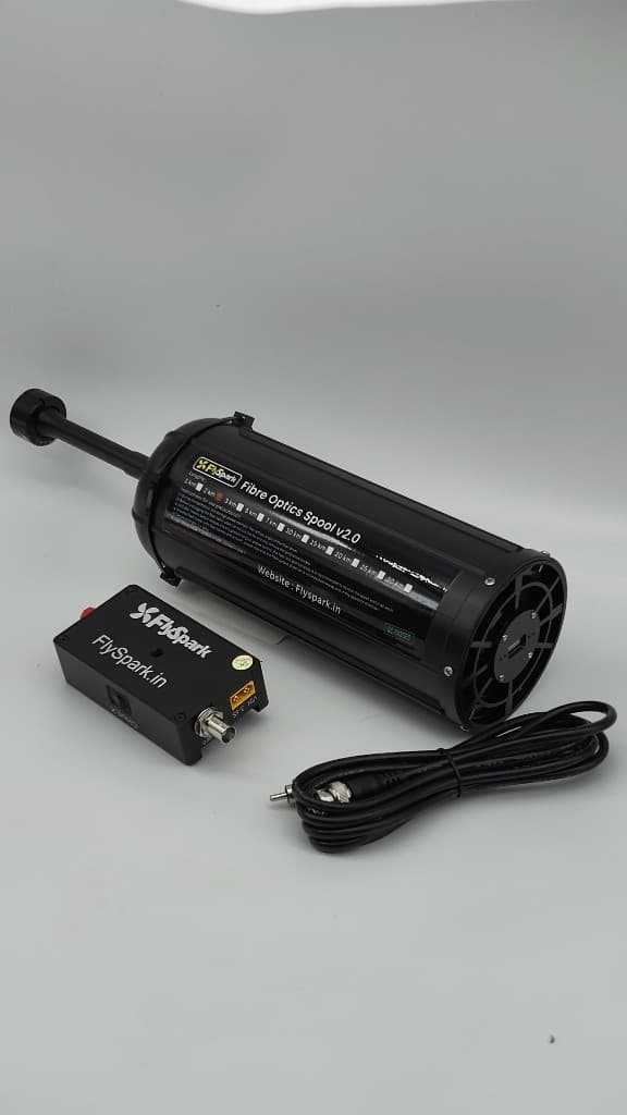 FlySpark Fiber Optics Spool V2 | 1KM–30KM UAV Fiber Communication Spool — view 1