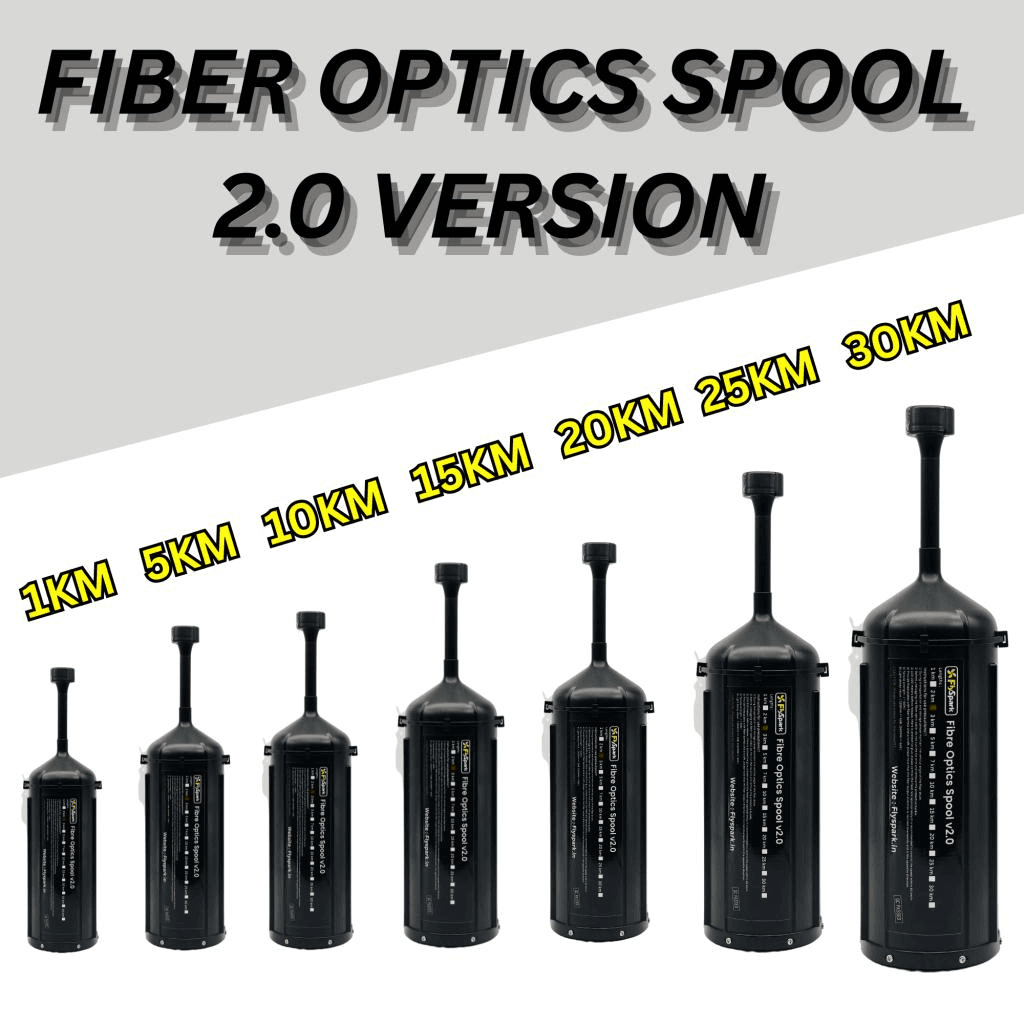 FlySpark Fiber Optics Spool V2 | 1KM–30KM UAV Fiber Communication Spool — view 2