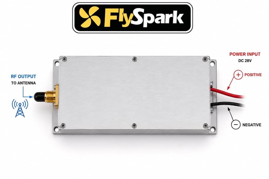 FlySpark GaN LAN 100–500 MHz 100 W RF Jammer Module (Authorized) — view 4