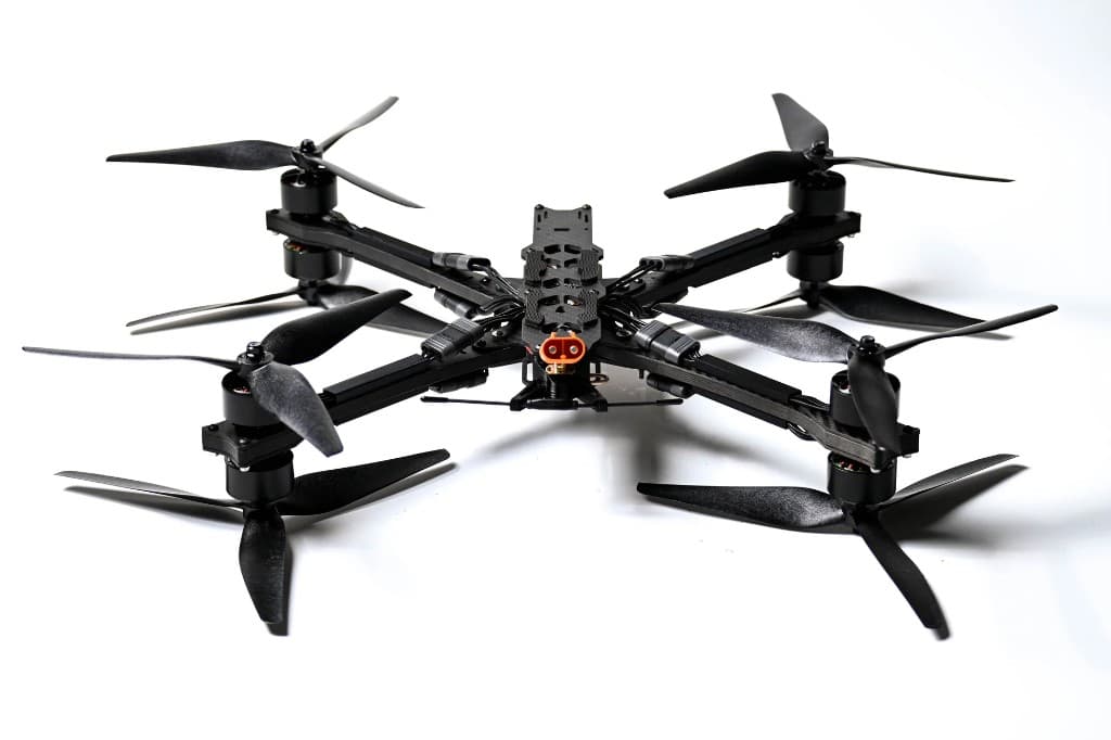 FlySpark 10-Inch LY10-X8 Heavy-Lift FPV Drone | 430mm Wheelbase, 4.5kg Rated Load, 6S Power, 5.8G 2.5W VTX & ELRS915 Control — view 3