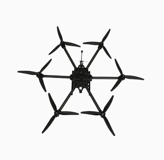 FlySpark 15-Inch MX15-6 Heavy-Lift FPV Drone | 790mm Wheelbase, 15kg Rated Load, 8S Dual Battery, 5.8G 2.5W VTX & ELRS915M Control — view 2