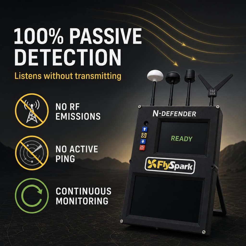 FlySpark N-DEFENDER Passive Multi-Band Drone Detection & Video Interception System | 1.08GHz–8.26GHz FPV Drone Threat Sensor — view 12
