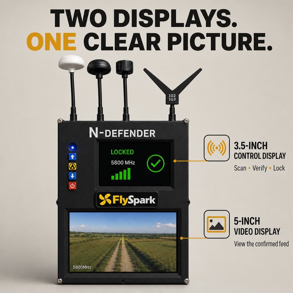 FlySpark N-DEFENDER Passive Multi-Band Drone Detection & Video Interception System | 1.08GHz–8.26GHz FPV Drone Threat Sensor — view 15