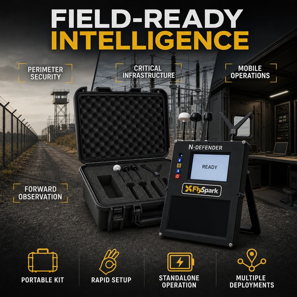 FlySpark N-DEFENDER Passive Multi-Band Drone Detection & Video Interception System | 1.08GHz–8.26GHz FPV Drone Threat Sensor — view 17