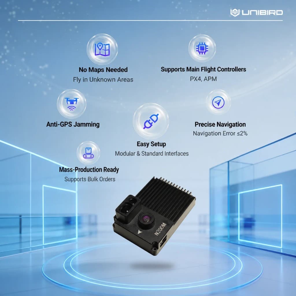 FlySpark N200M GPS-Free VIO Navigation Module | AI Visual-Inertial Navigation Camera for UAV, FPV Drone & GPS-Denied Flight — view 4