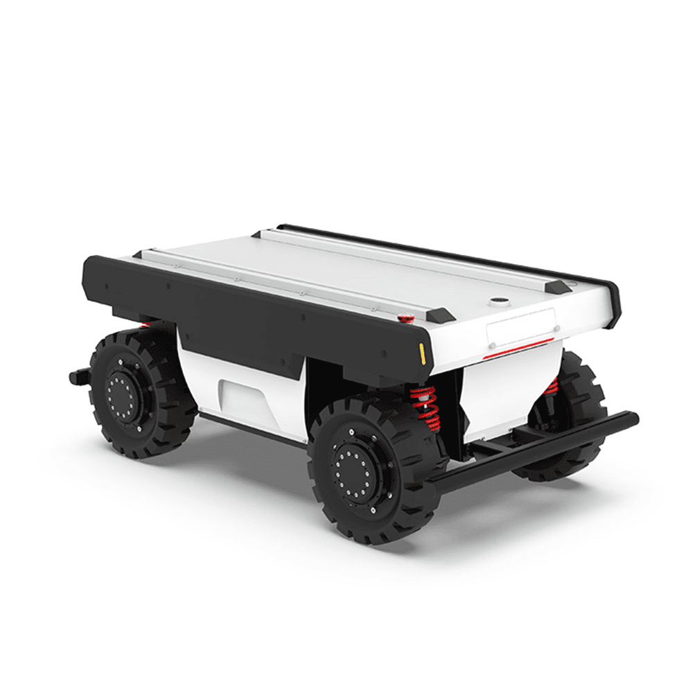 FlySpark OM600 Omnidirectional Robot Chassis – Swerve Drive UGV | 250kg Payload, 4WD/4WS, 40km Range, Zero-Turn & Crab Moving, IP44 & CAN 2.0B ROS1/ROS2 SDK — view 3