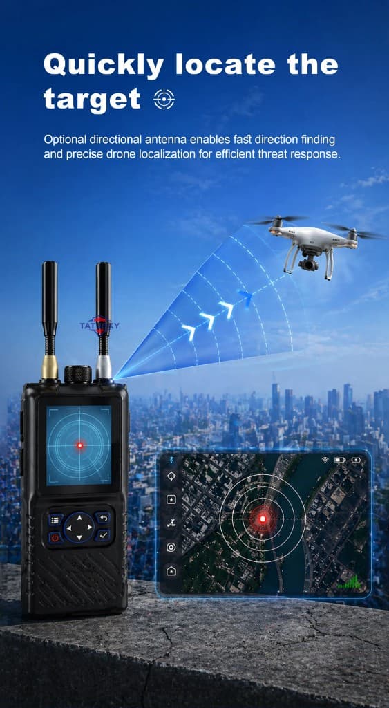 FlySpark Portable Broadband Drone Detection Device | 0–8000MHz Handheld UAV Detector — view 9