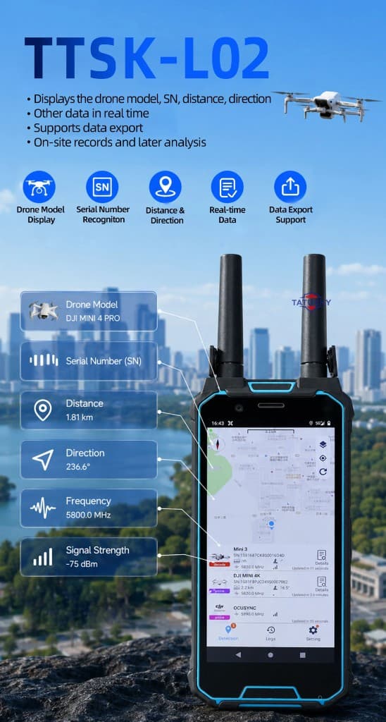 FlySpark Portable Drone Detector | 100MHz–6GHz UAV Detection, Positioning & FPV Monitoring System — view 10