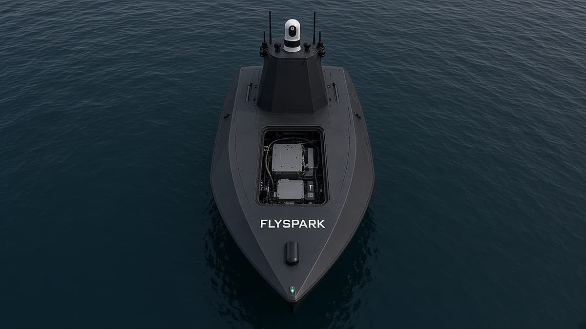 FlySpark SeaScout S8 Uncrewed Surface Vessel (USV) for Maritime Surveillance | 8.4m Low-Signature Hull, 55kt, 650NM Range, 30-Day Endurance, 600kg Payload & Open Autonomy — view 5