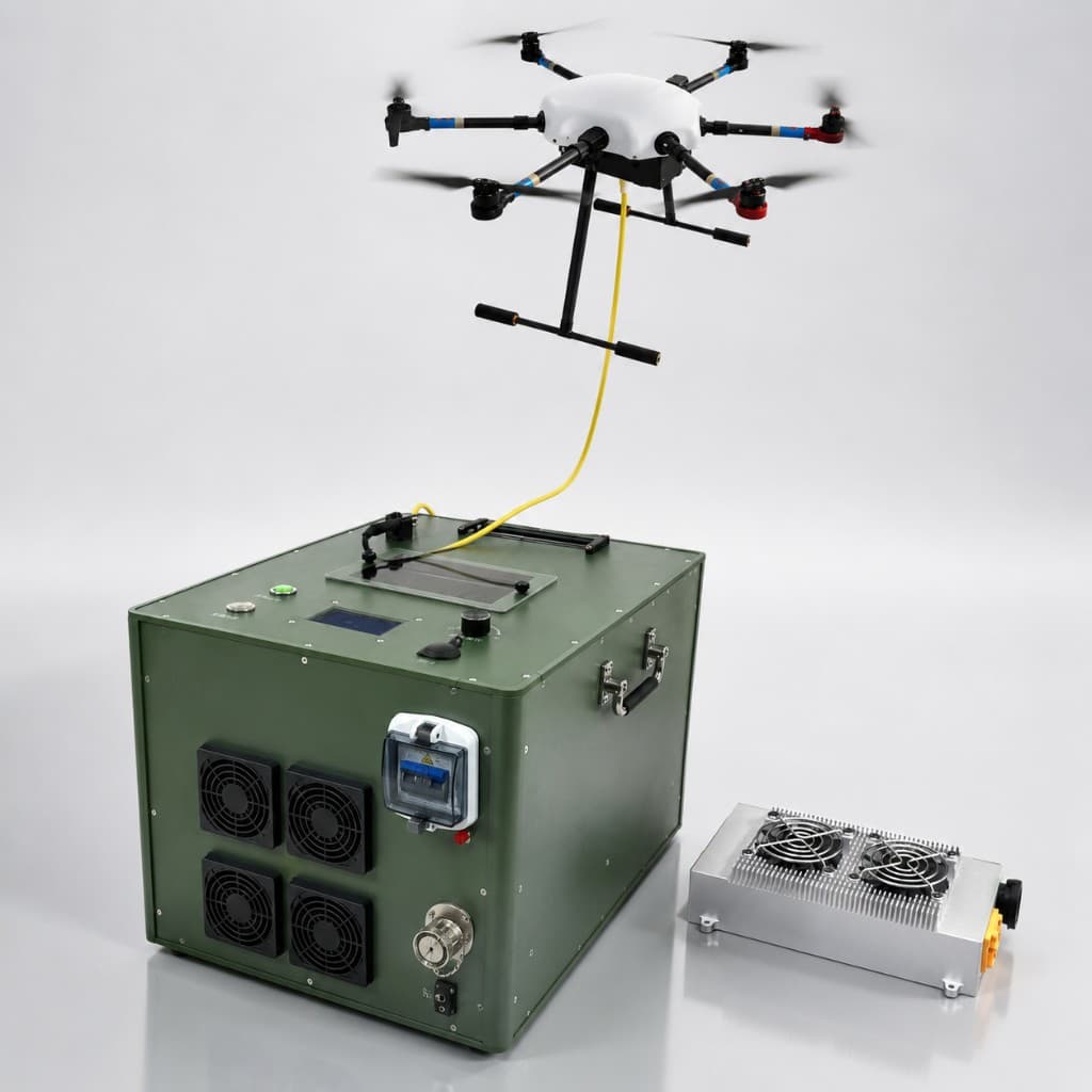 FlySpark Tethered Power System – 100 Meter Series | 1.5kW to 30kW Regulated DC UAV Power System — view 2
