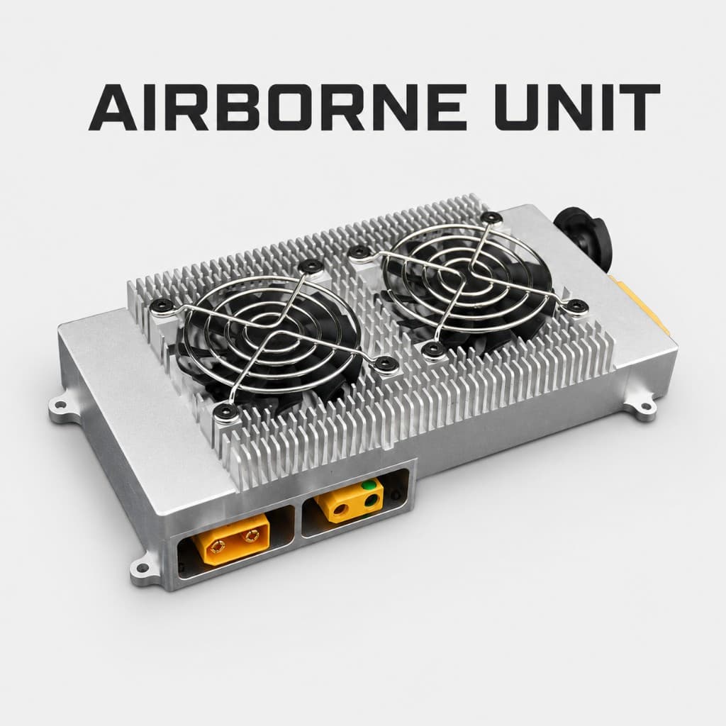 FlySpark Tethered Power System – 100 Meter Series | 1.5kW to 30kW Regulated DC UAV Power System — view 3