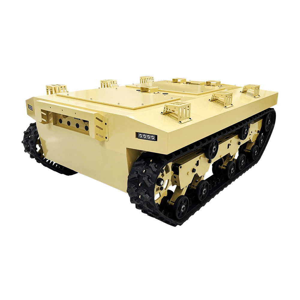 FlySpark TK2100 Heavy-Duty Tracked UGV Robot Chassis | 300kg Payload Unmanned Ground Vehicle, 4–5h Endurance, 500mm Wading, IP65, 2×4500W Drive & ROS-Ready Serial/CAN — view 3
