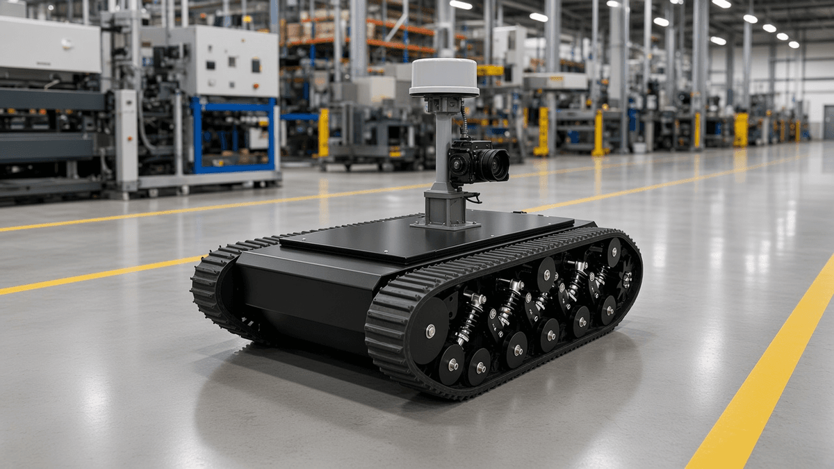 FlySpark TK990 Stair-Climbing Heavy-Duty Tracked UGV Robot Chassis | 80kg Payload, 4h Endurance, 35° Climb, 180mm Obstacles, 200mm Fording & Serial/CAN — view 5