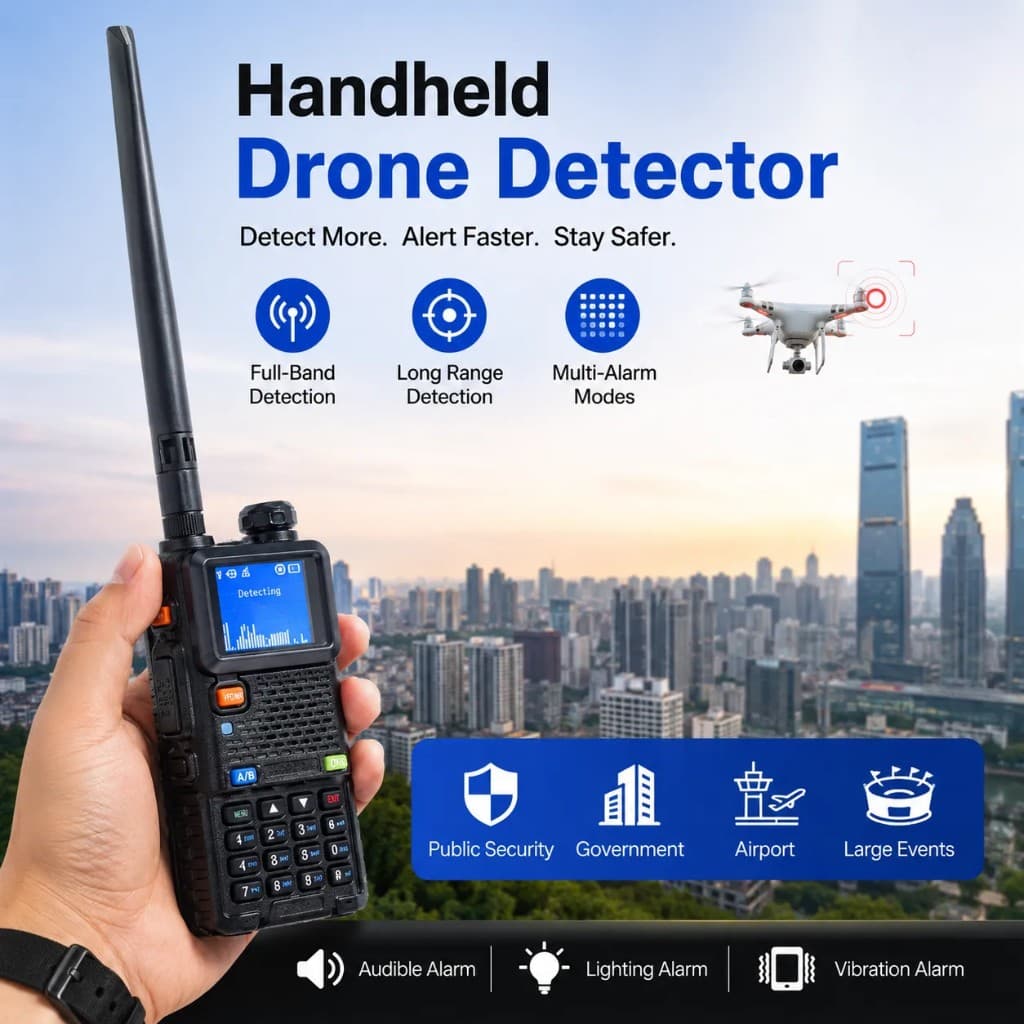 FlySpark Wearable Drone Detector | 300MHz–6200MHz Passive UAV Detection Device — view 5