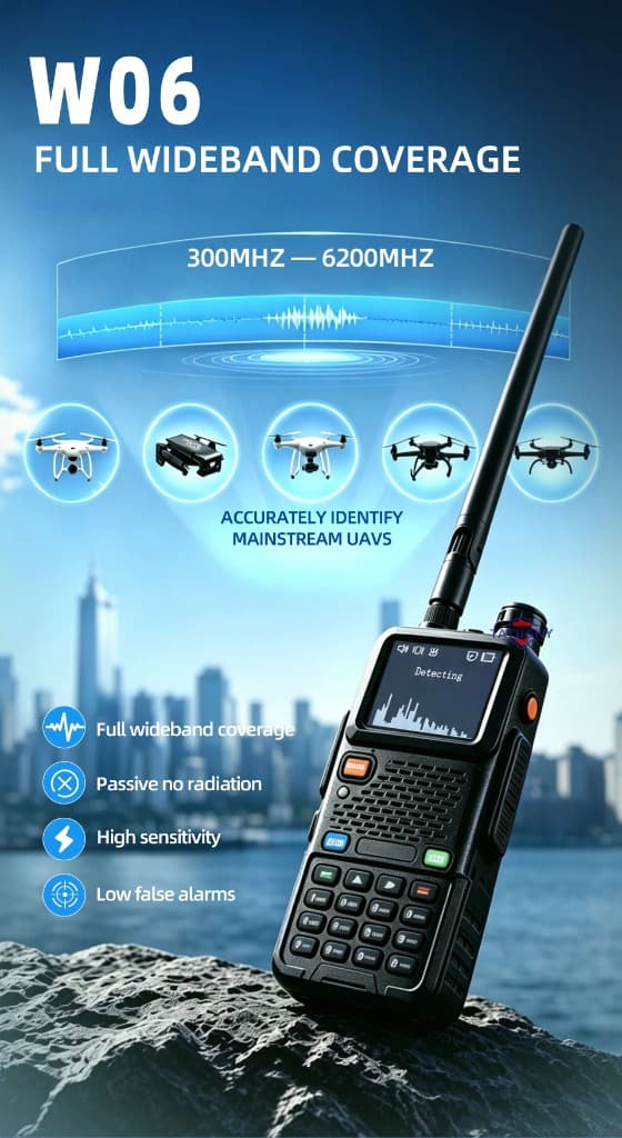 FlySpark Wearable Drone Detector | 300MHz–6200MHz Passive UAV Detection Device — view 11