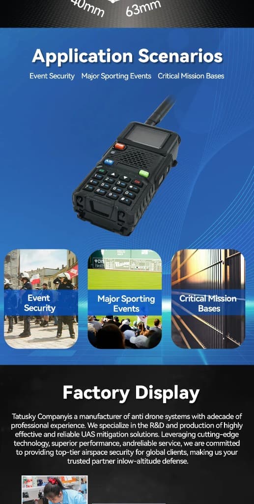 FlySpark Wearable Drone Detector | 300MHz–6200MHz Passive UAV Detection Device — view 16